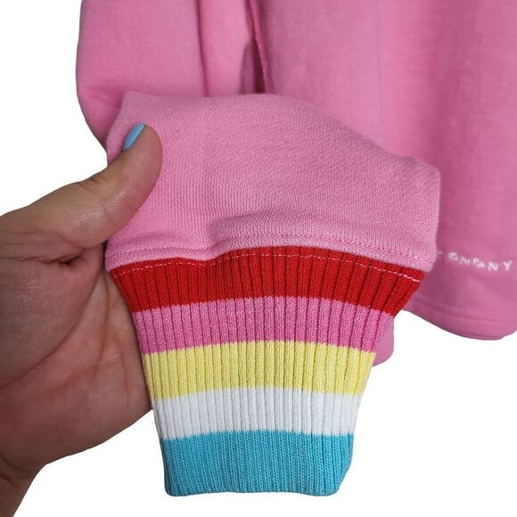 The Mighty Company The Sweatshirt Pink Rainbow Cuff Size S/M - Picture 10 of 15